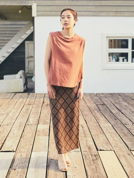 Aylani Jaquard Tight Skirt
