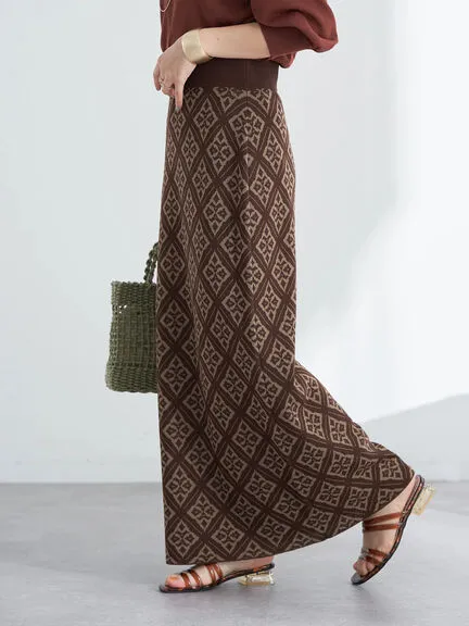 Aylani Jaquard Tight Skirt