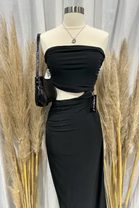 Brielle Maxi Dress (Black)