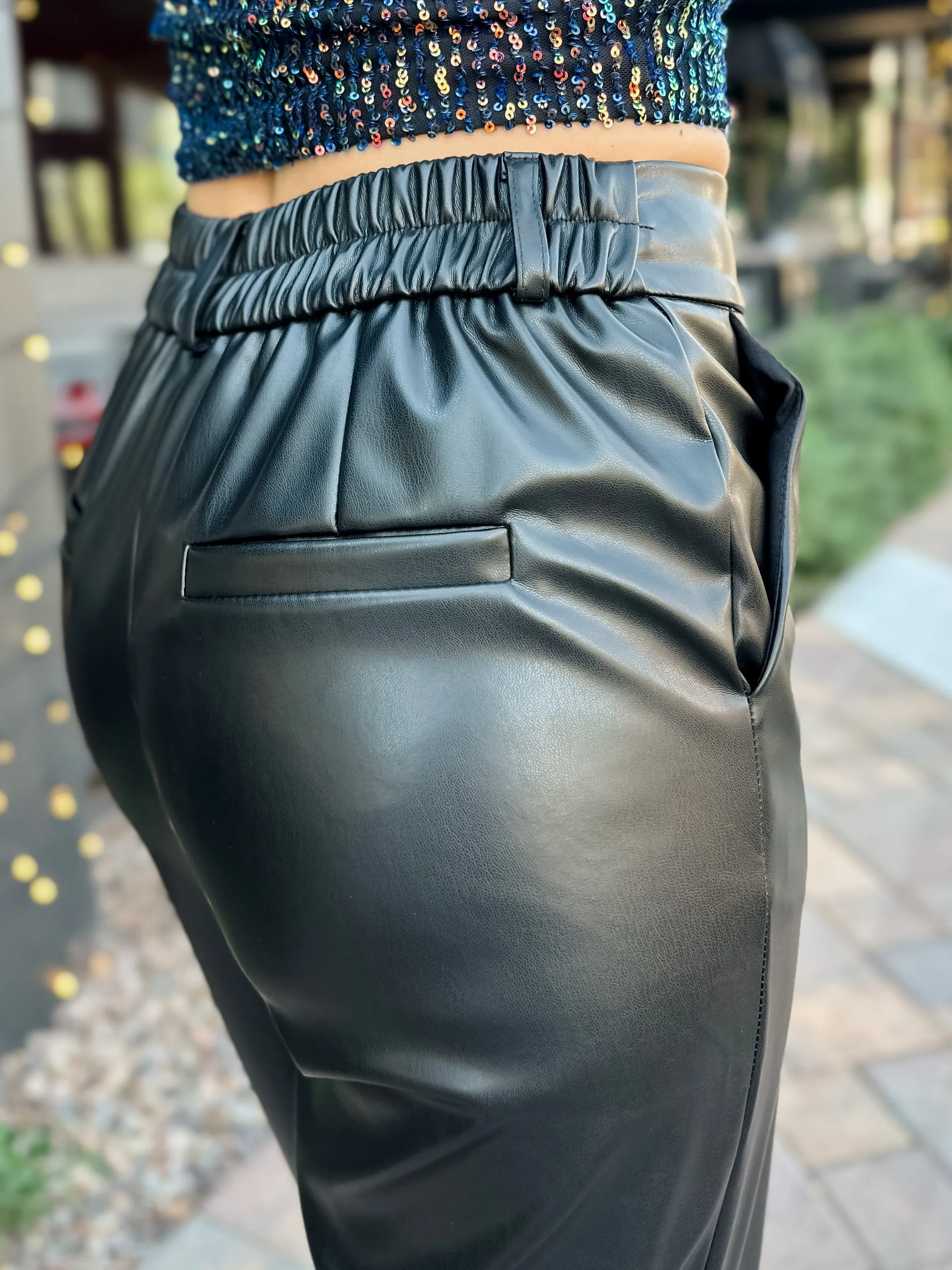 Faux Leather Pants