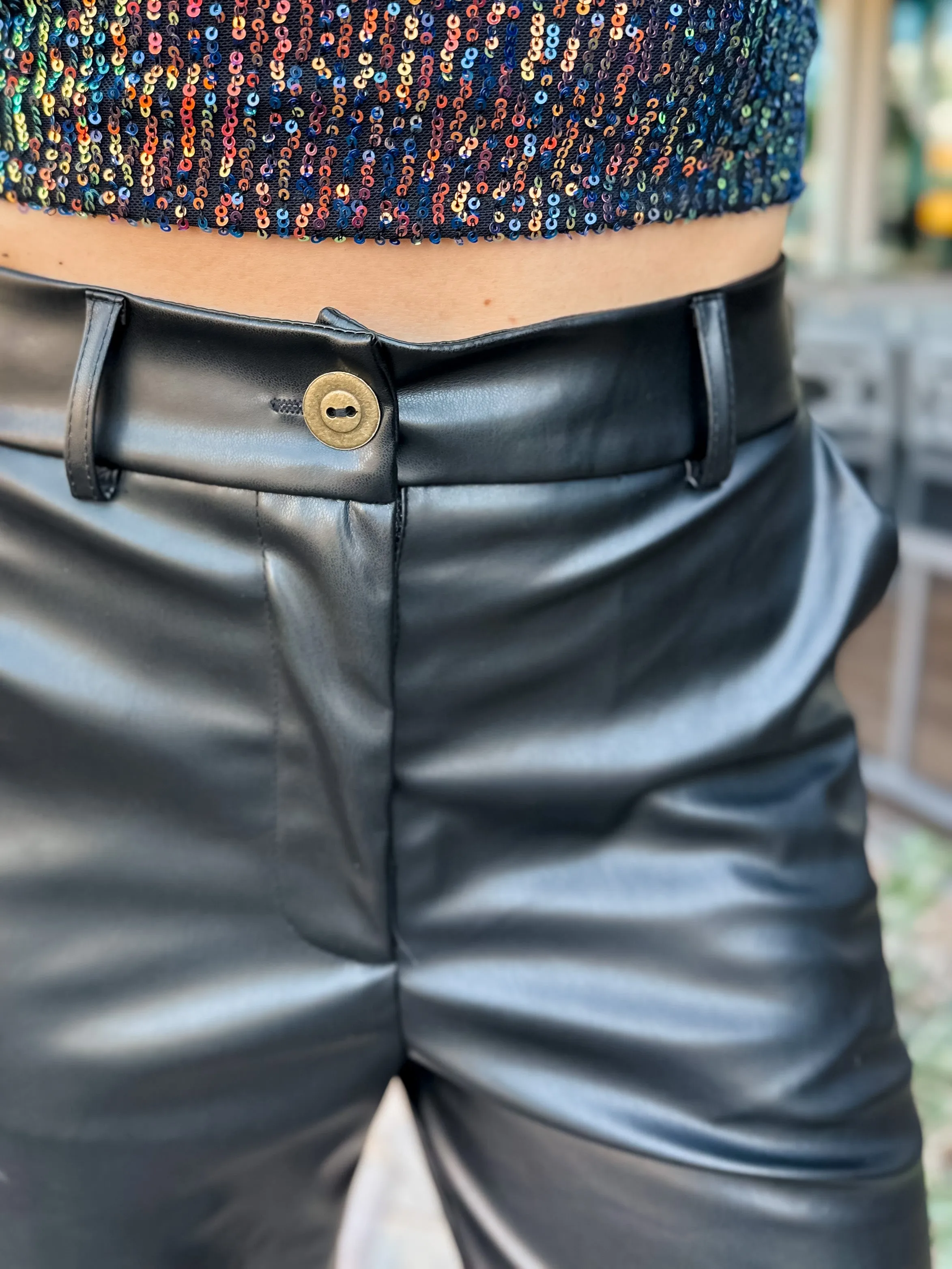 Faux Leather Pants