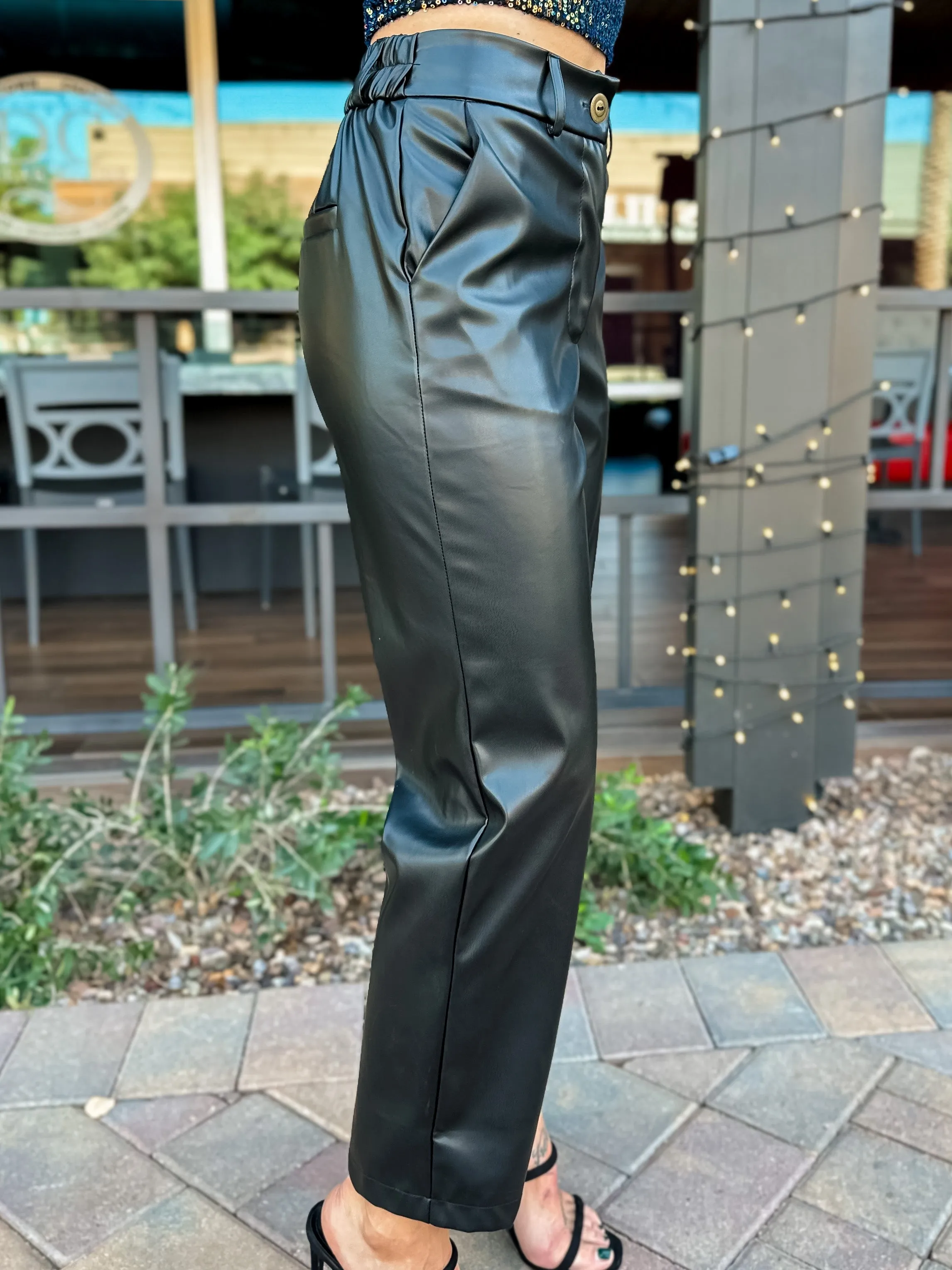 Faux Leather Pants