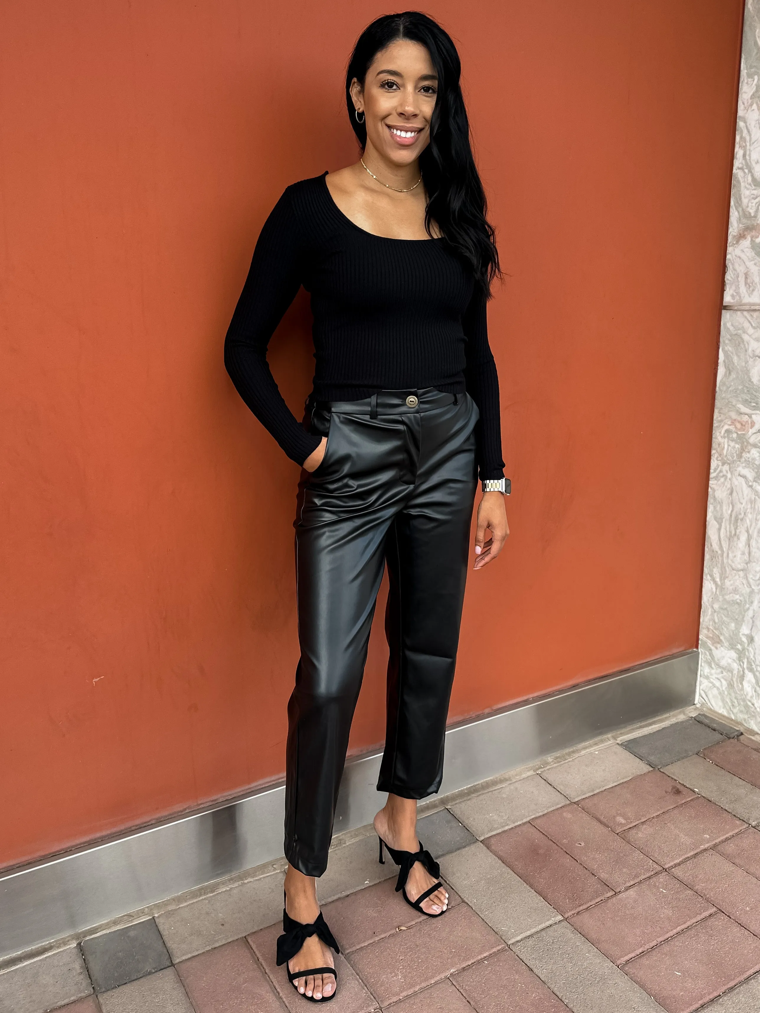 Faux Leather Pants