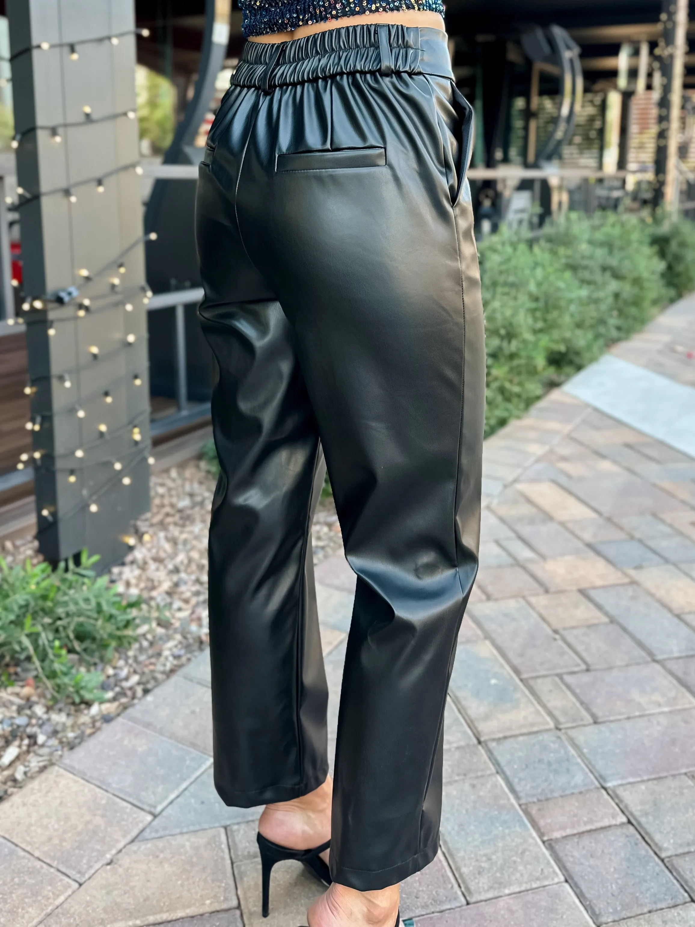 Faux Leather Pants