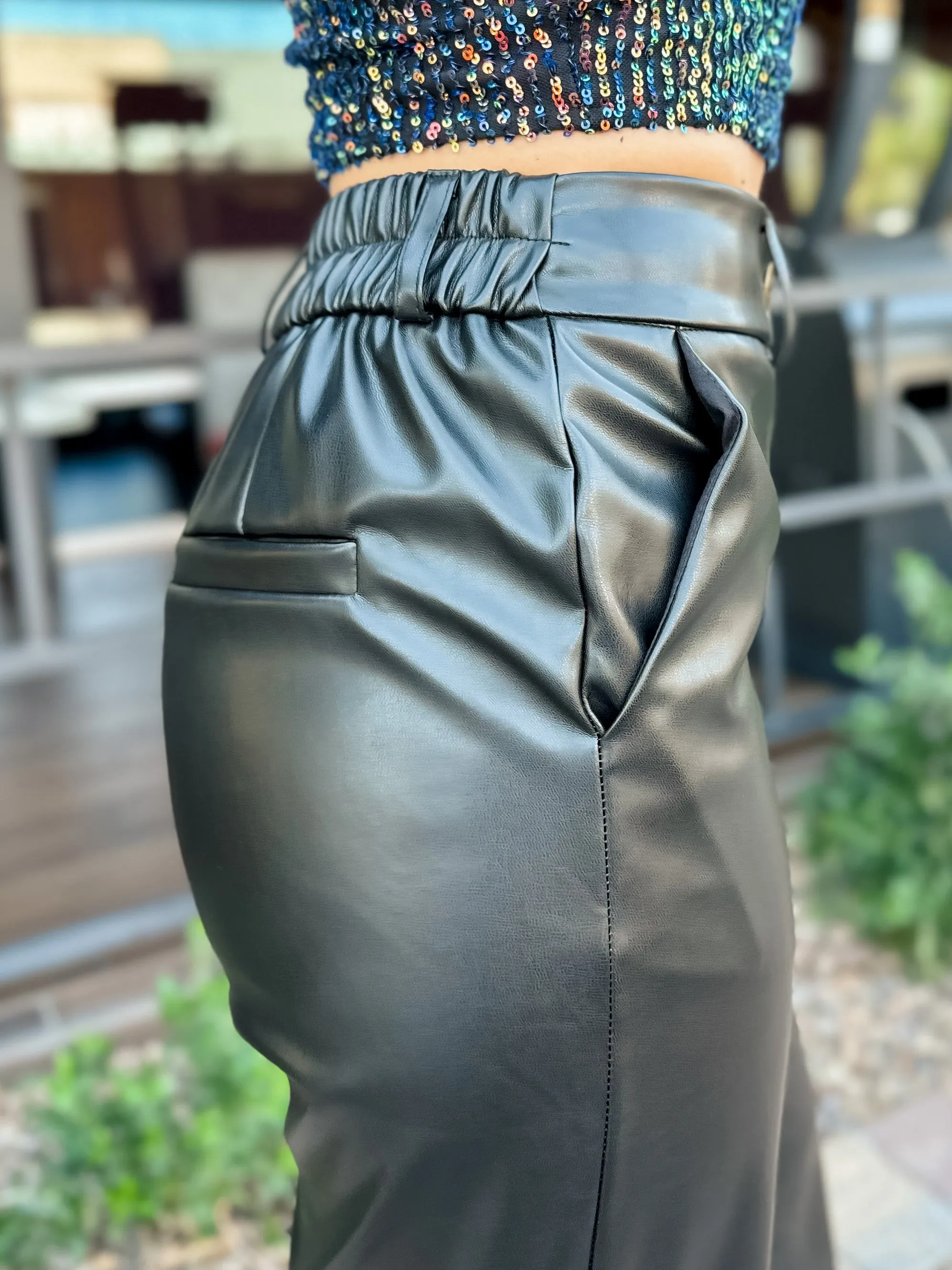 Faux Leather Pants