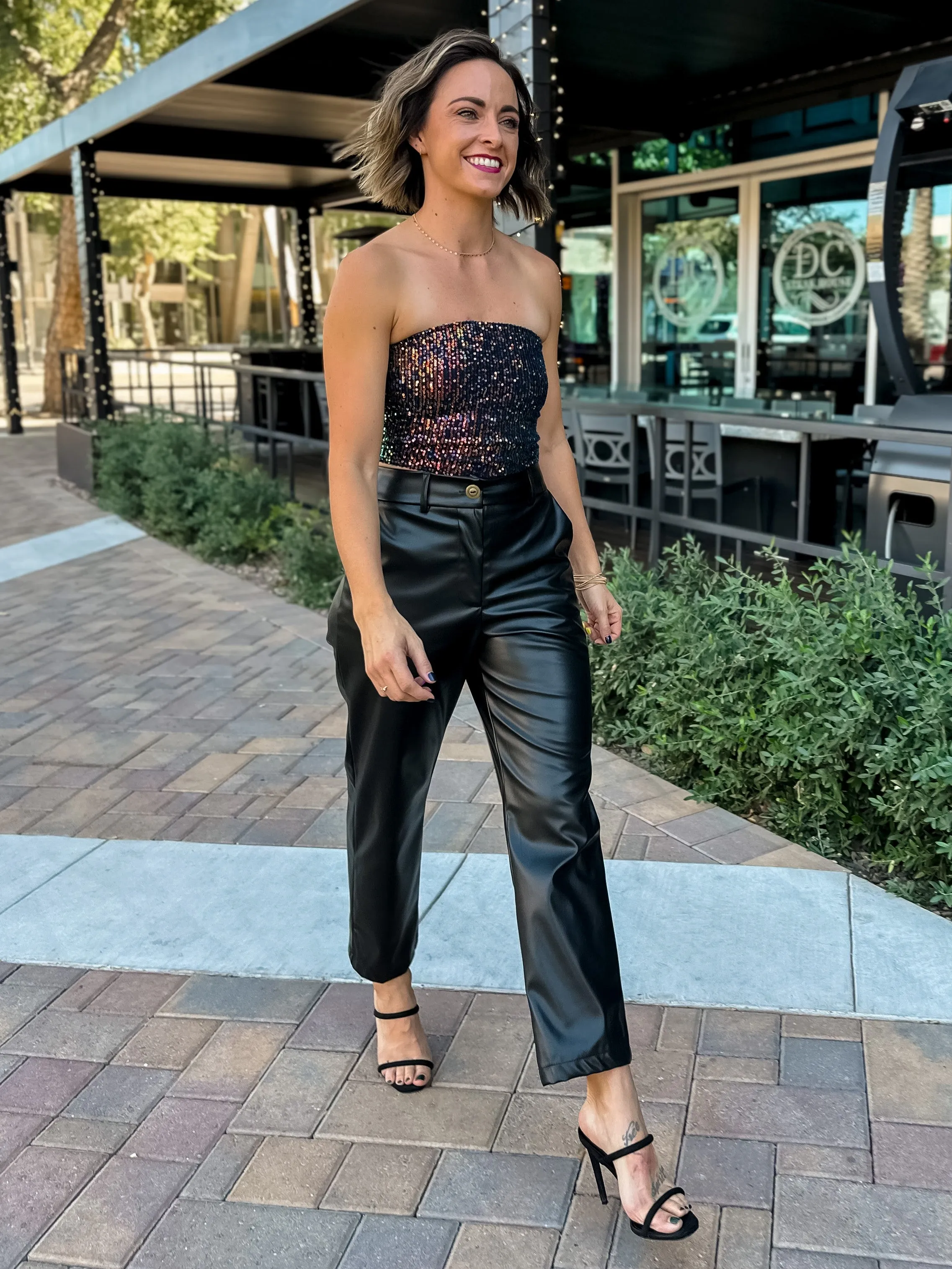 Faux Leather Pants