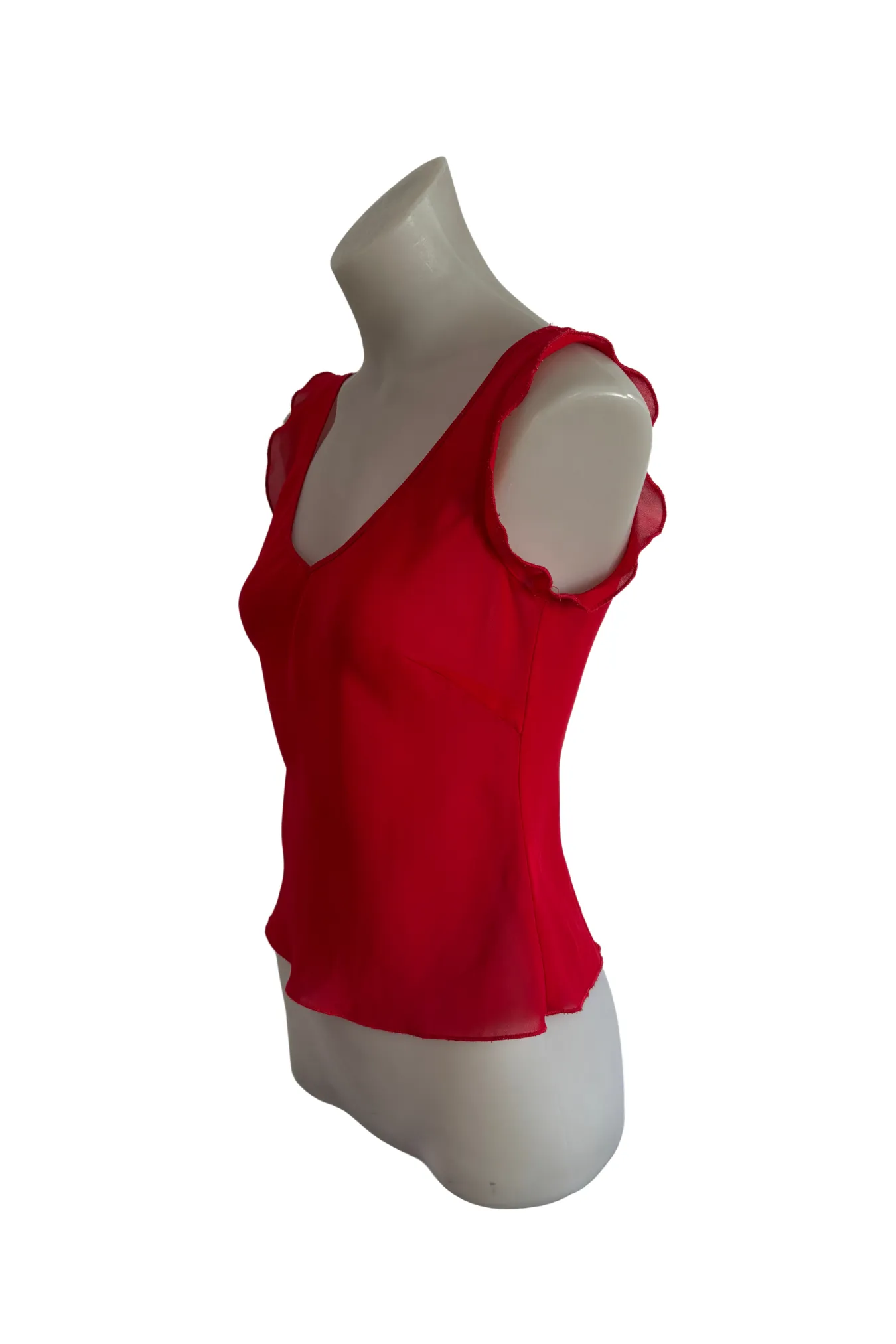 Forever   Ever red hot mesh top, 8