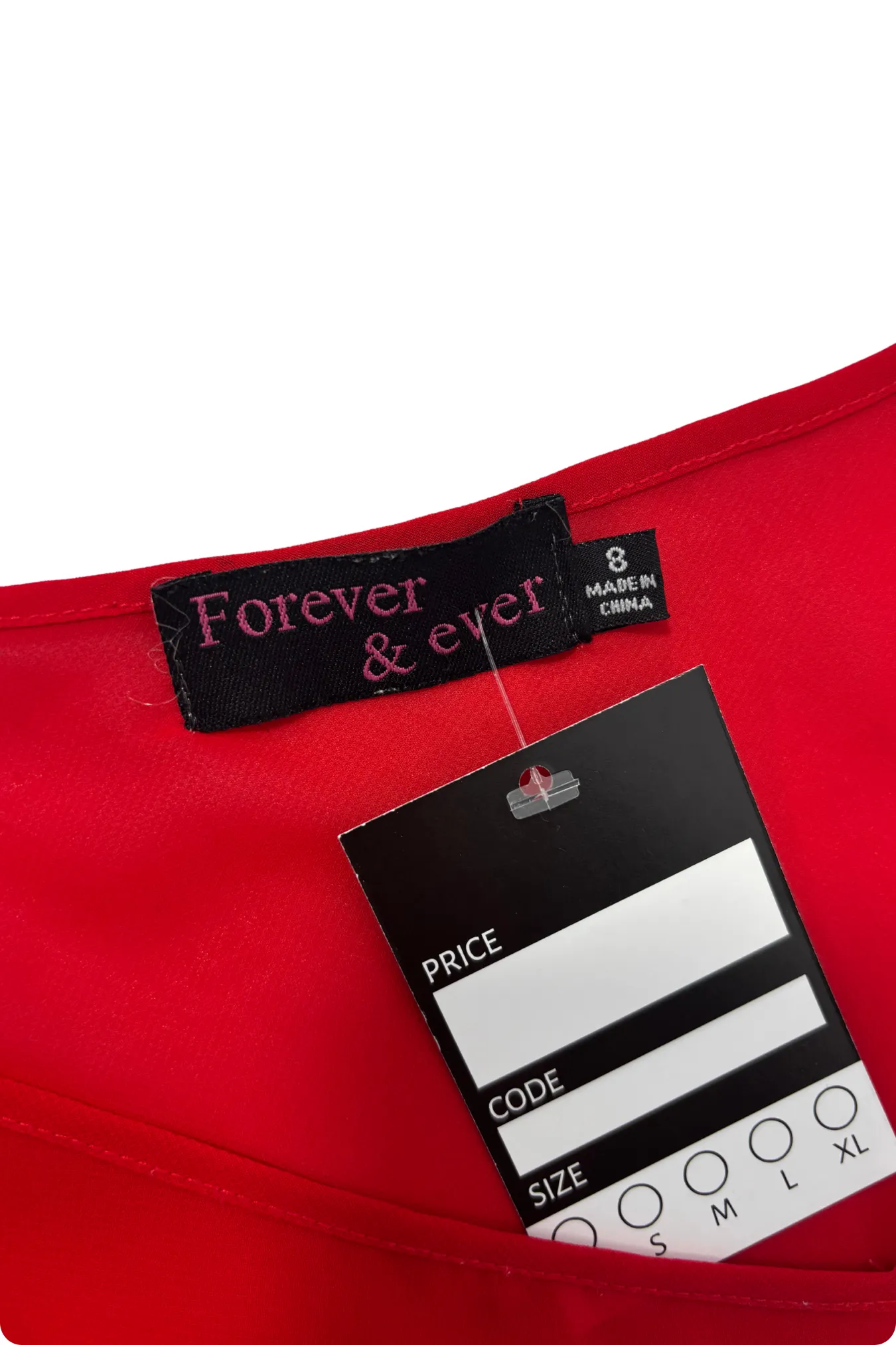 Forever   Ever red hot mesh top, 8