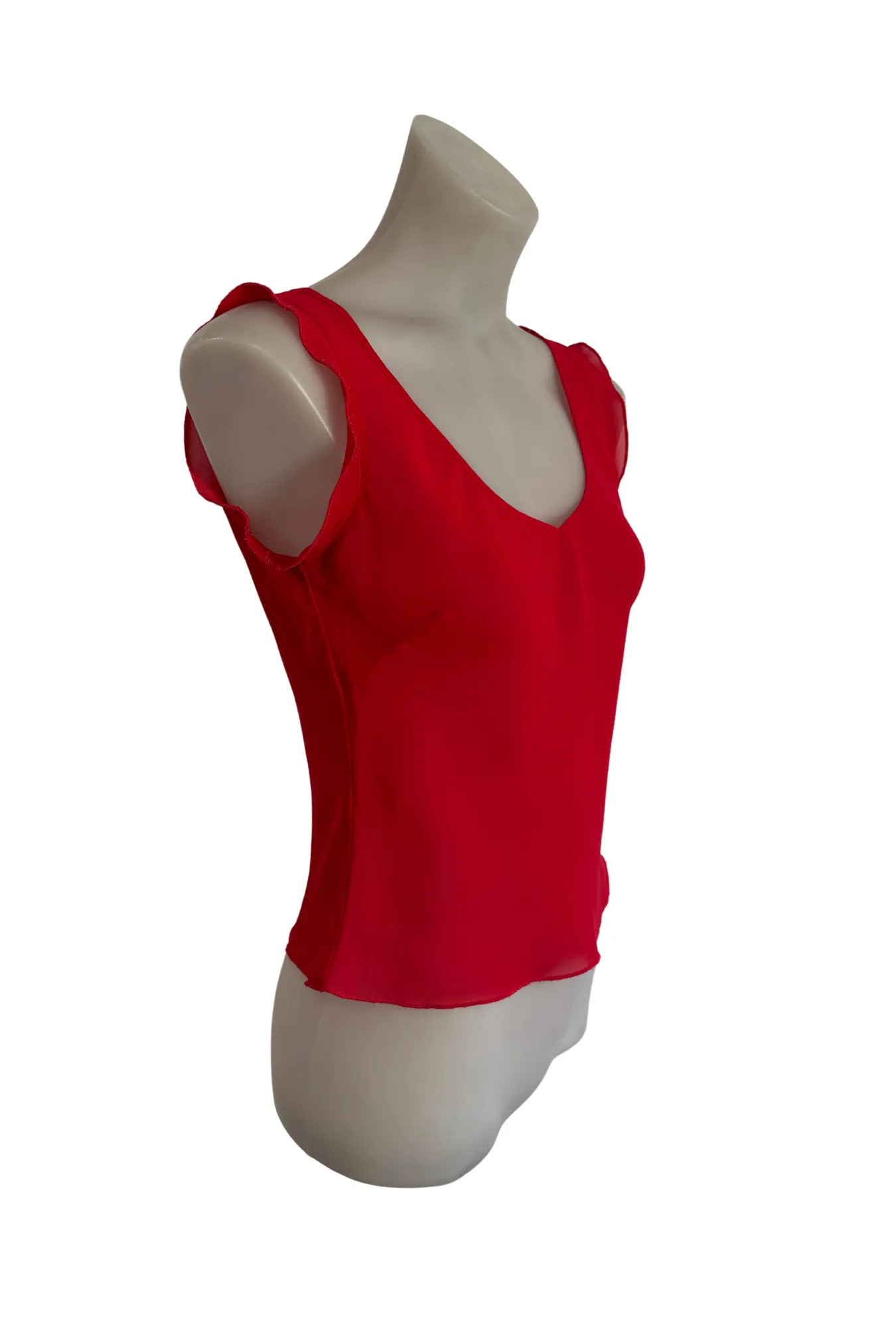 Forever   Ever red hot mesh top, 8