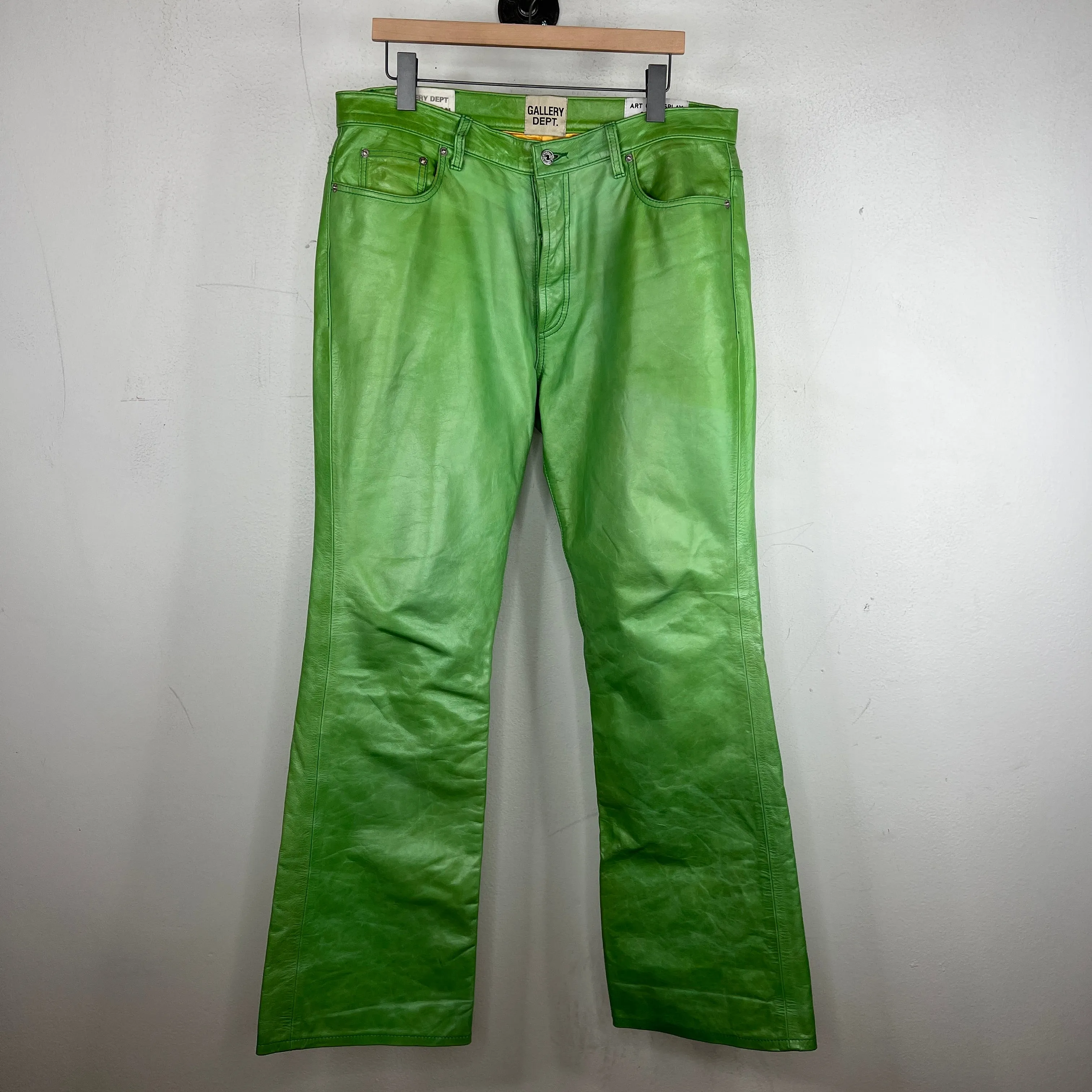 Gallery Dept Green Leather Pants