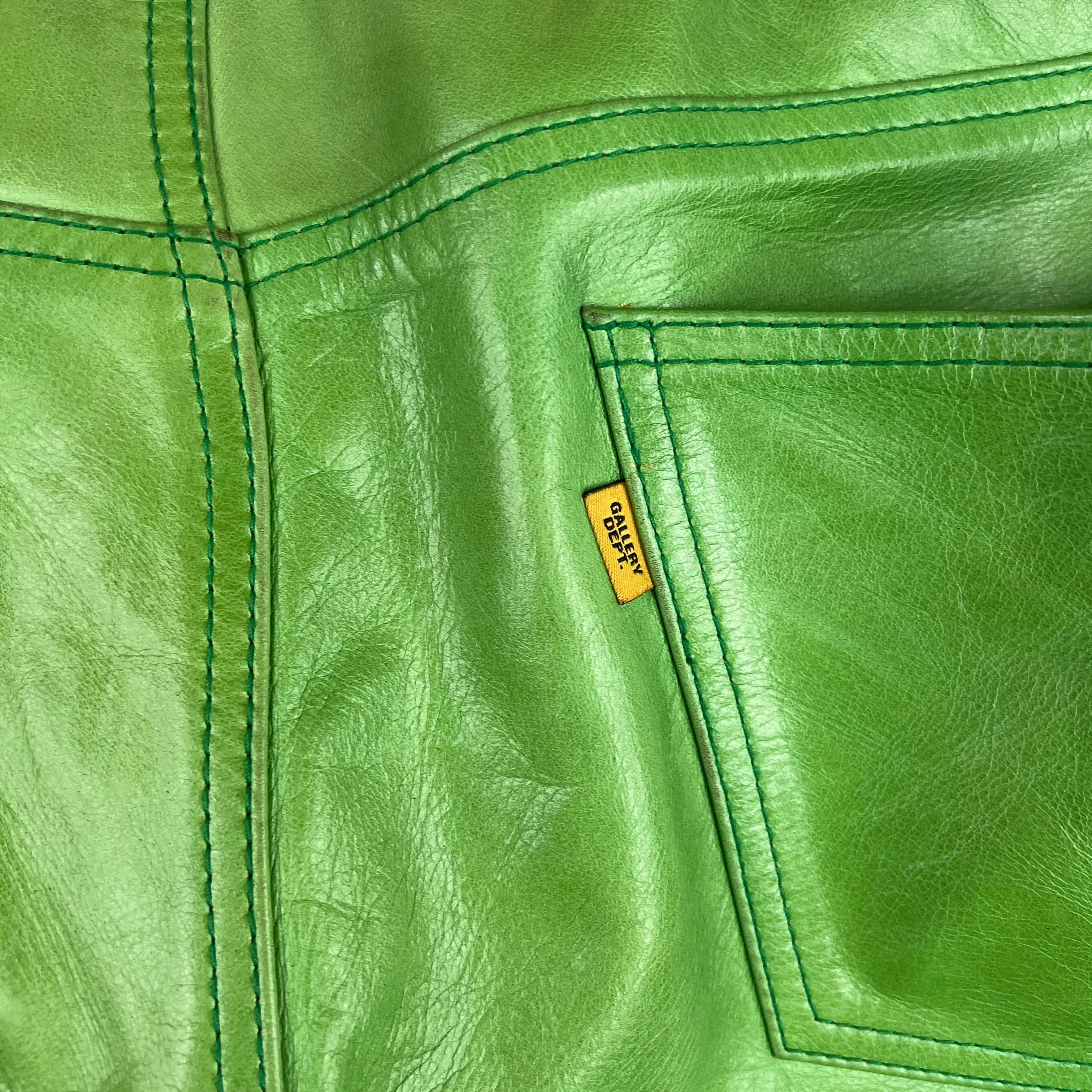 Gallery Dept Green Leather Pants