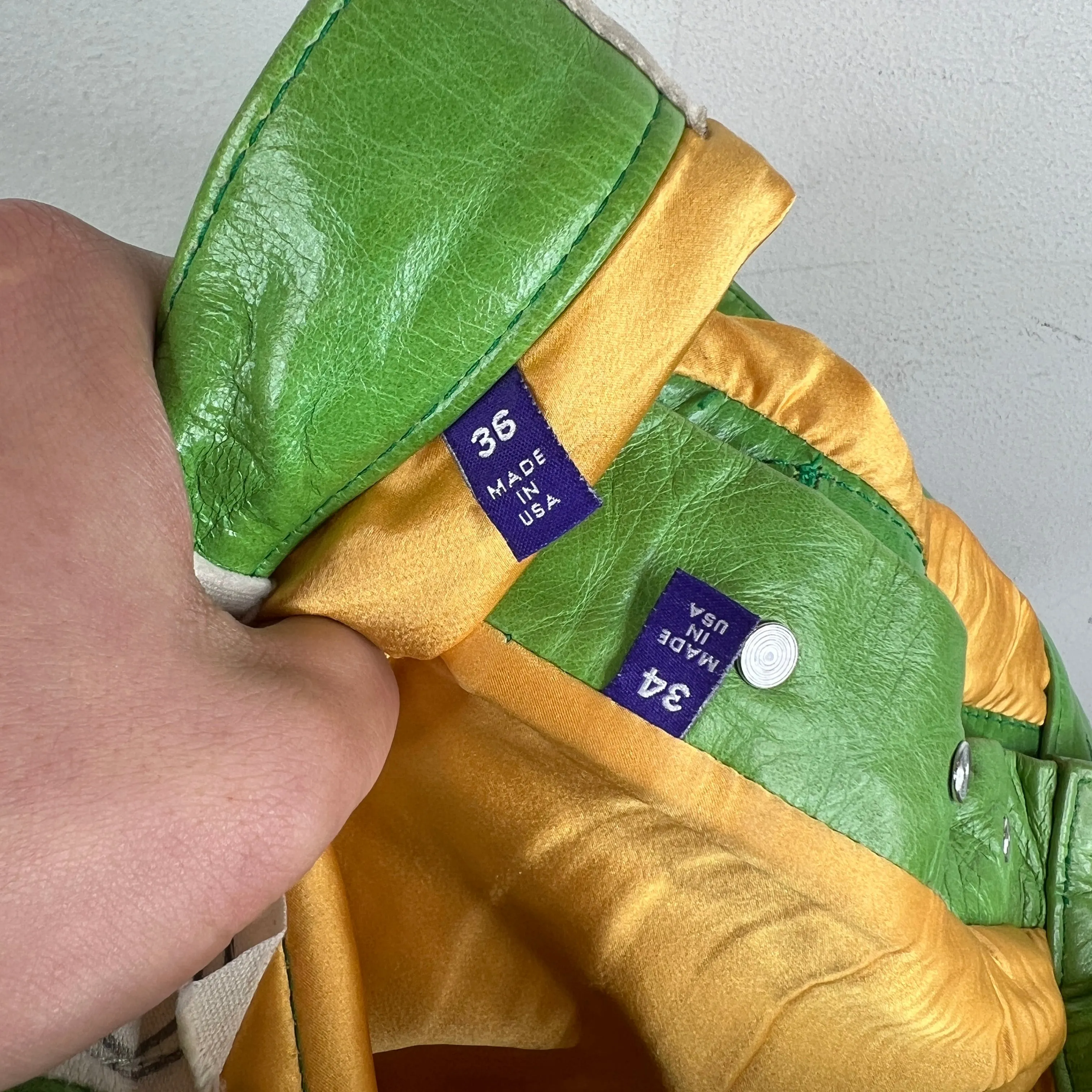 Gallery Dept Green Leather Pants