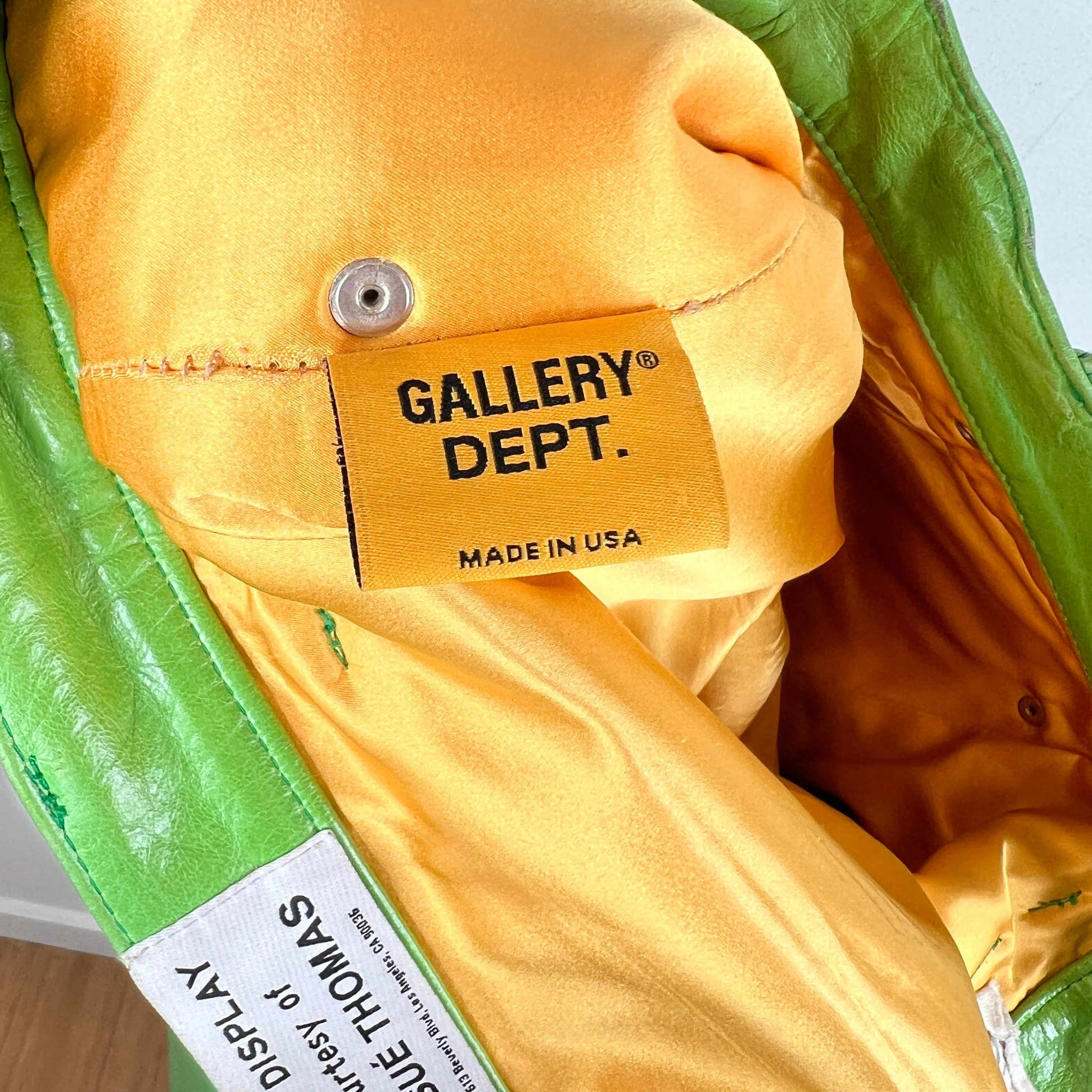 Gallery Dept Green Leather Pants