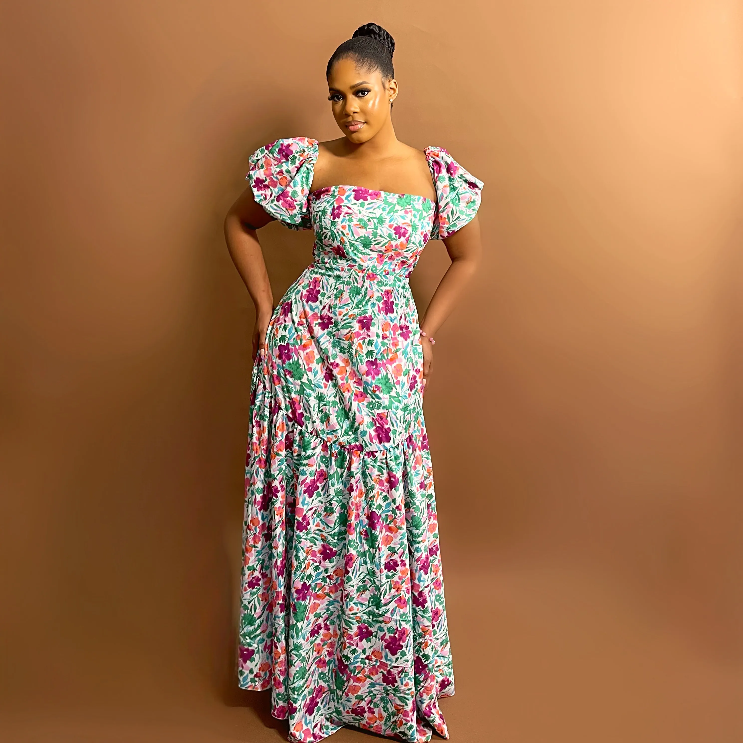 Positano Maxi Dress (Garden Bliss)