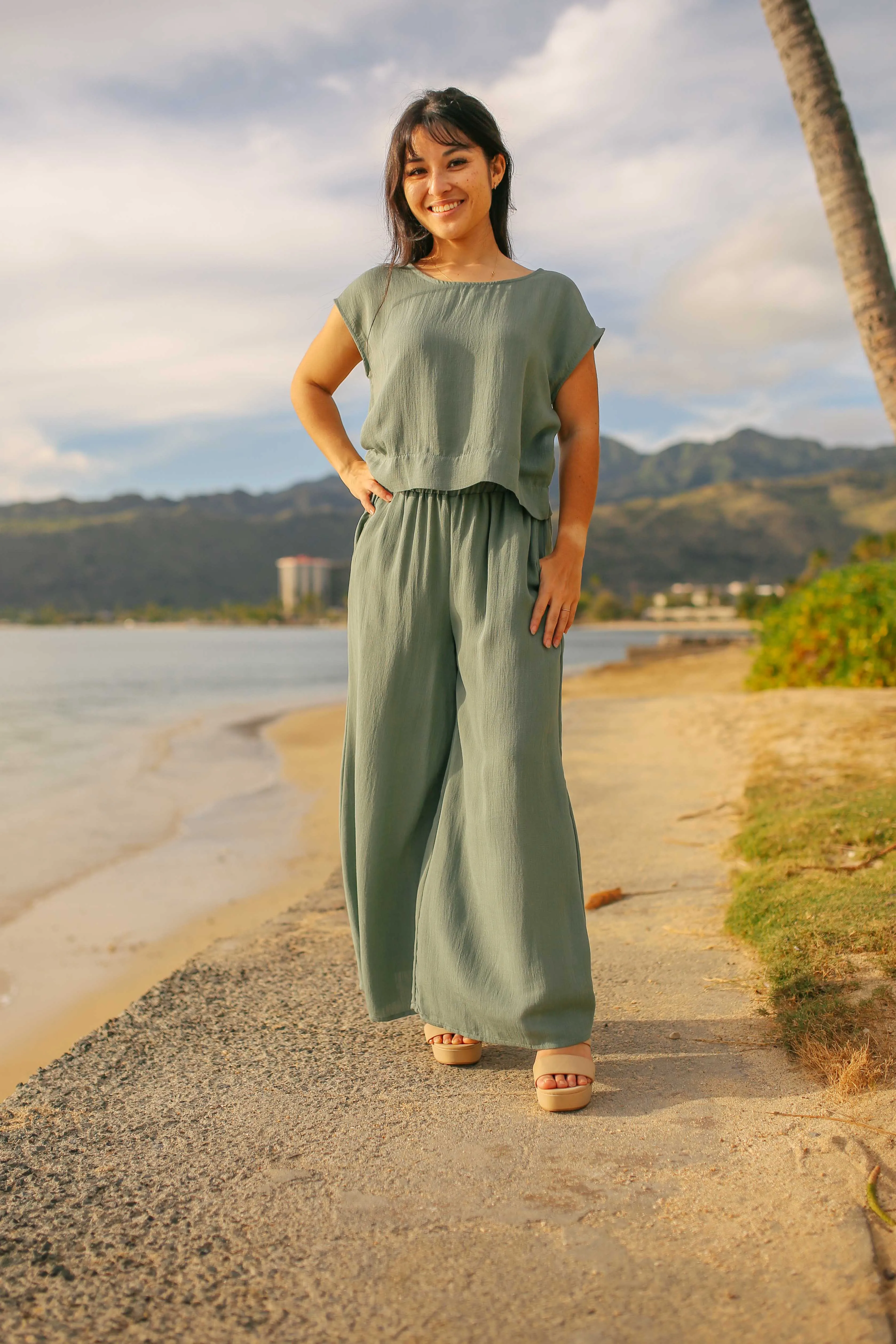 Round Neck Boxy Top