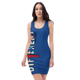 Royal Candy Fitted Diffy Dress