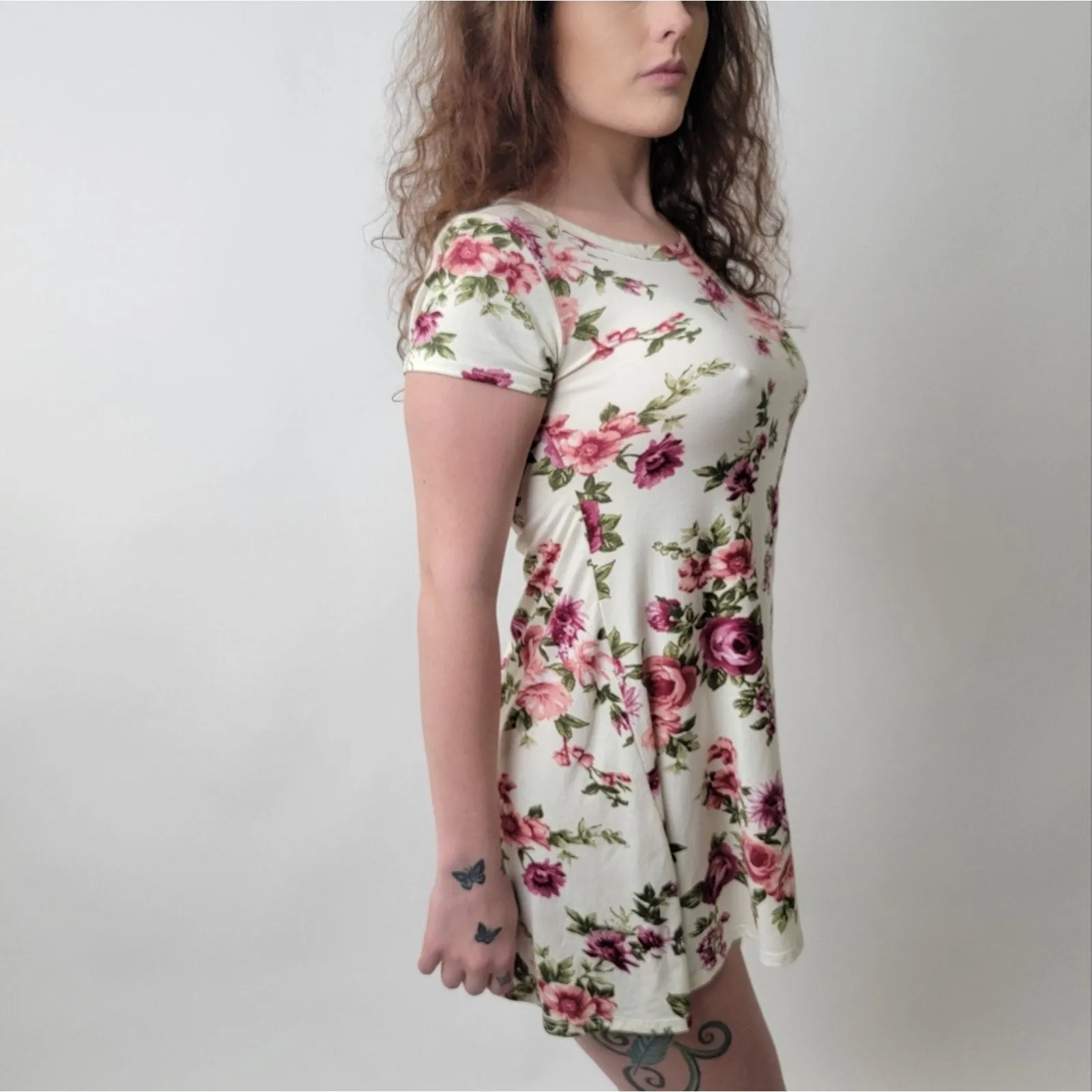 TMG New York Floral Dress S