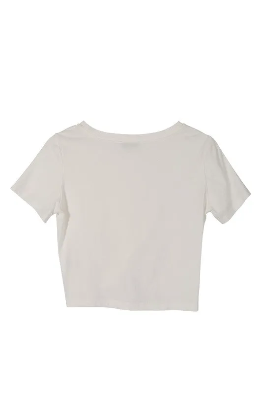 Twisted Tee Shirt Top