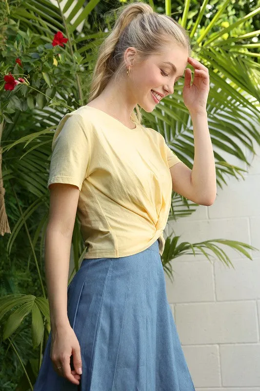 Twisted Tee Shirt Top
