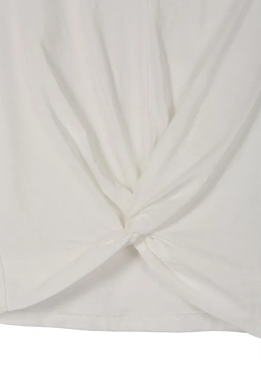 Twisted Tee Shirt Top