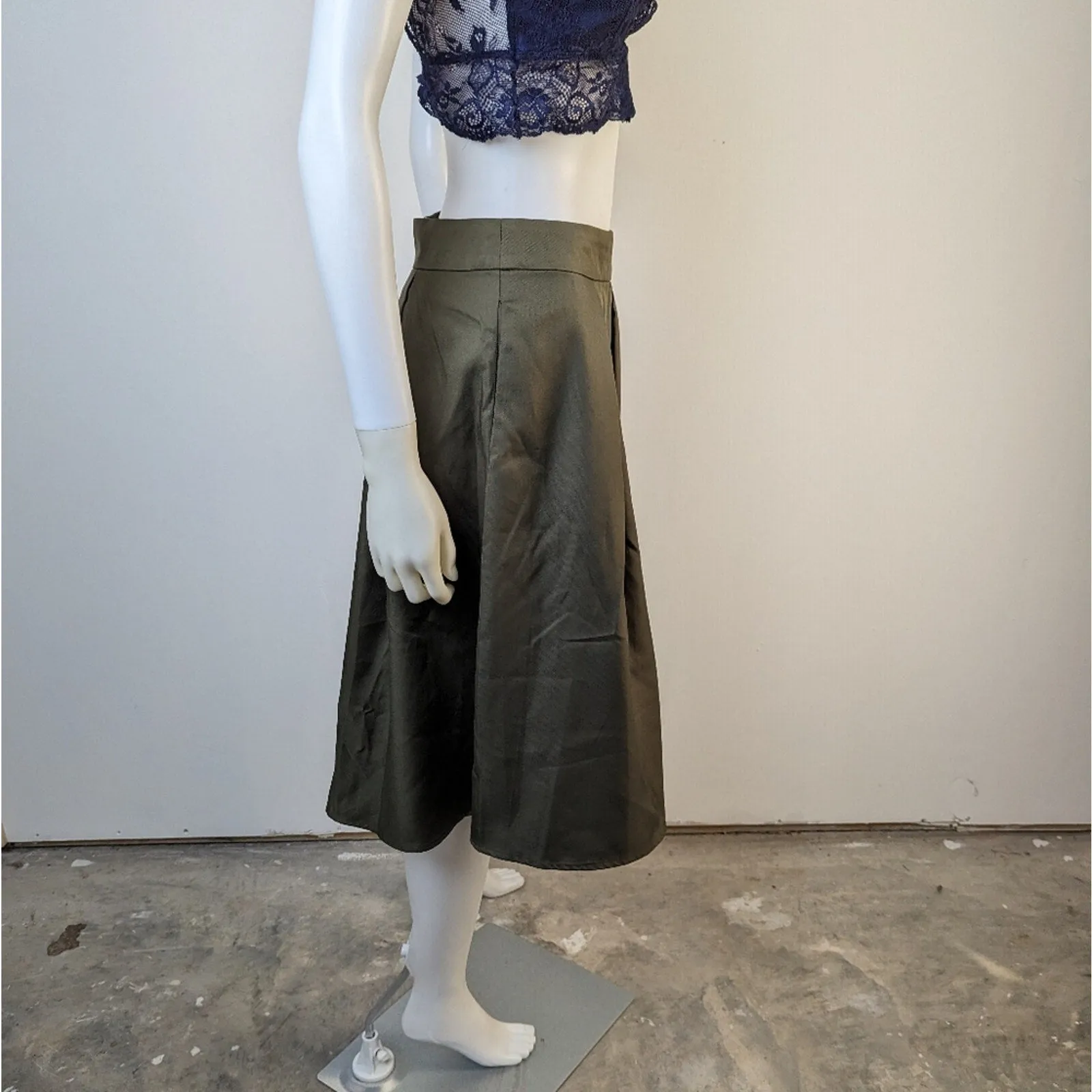 Yige Green A Line Skirt - 6